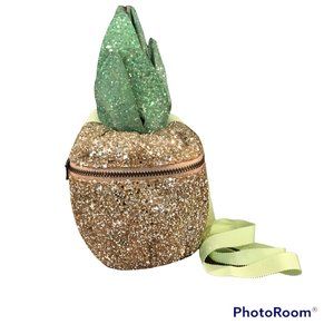 NWT RETIRED GIRLS J CREW / CREWCUTS PINEAPPLE BAG PURSE